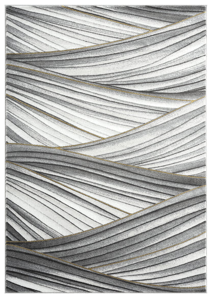 Grey Gold Waves