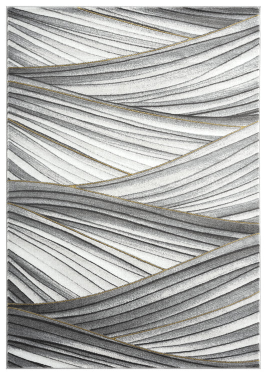 Grey Gold Waves