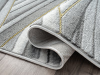 Grey Gold Waves