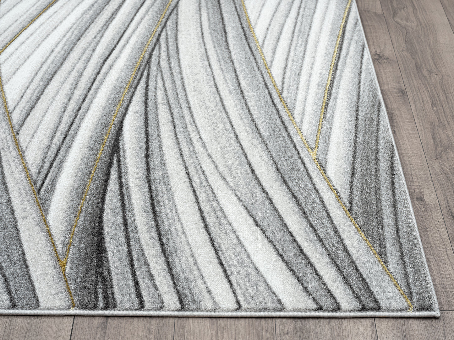 Grey Gold Waves