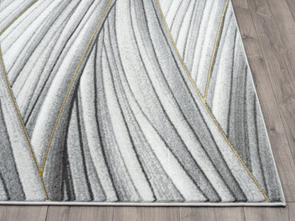 Grey Gold Waves