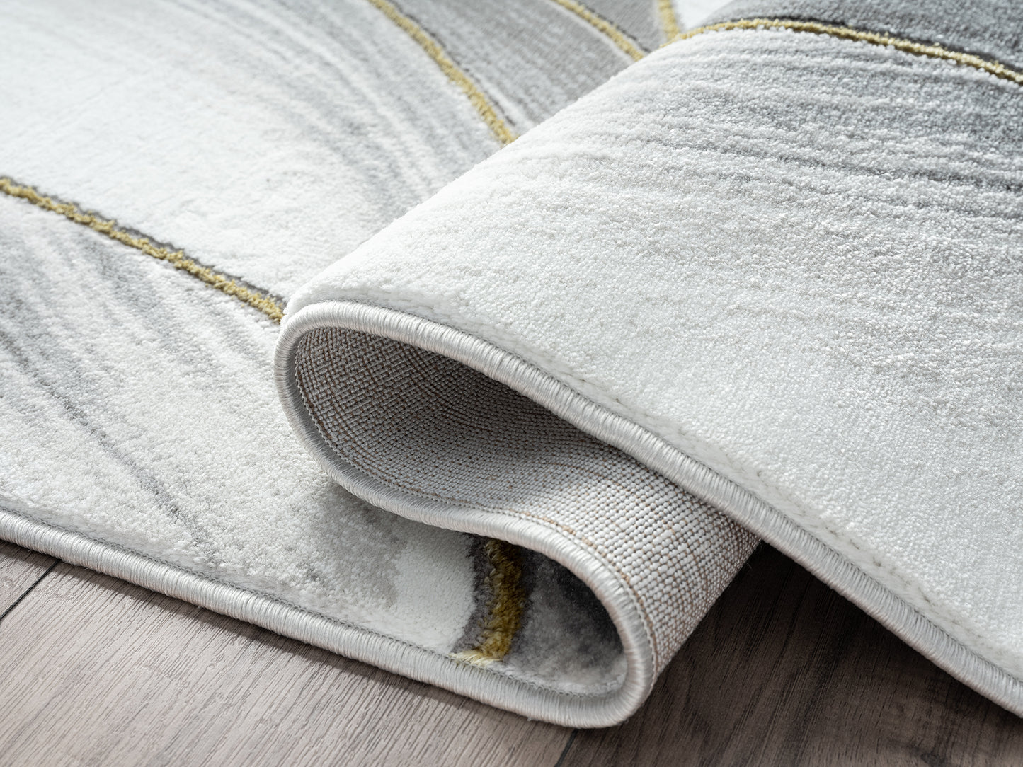 Grey Gold Ribbon