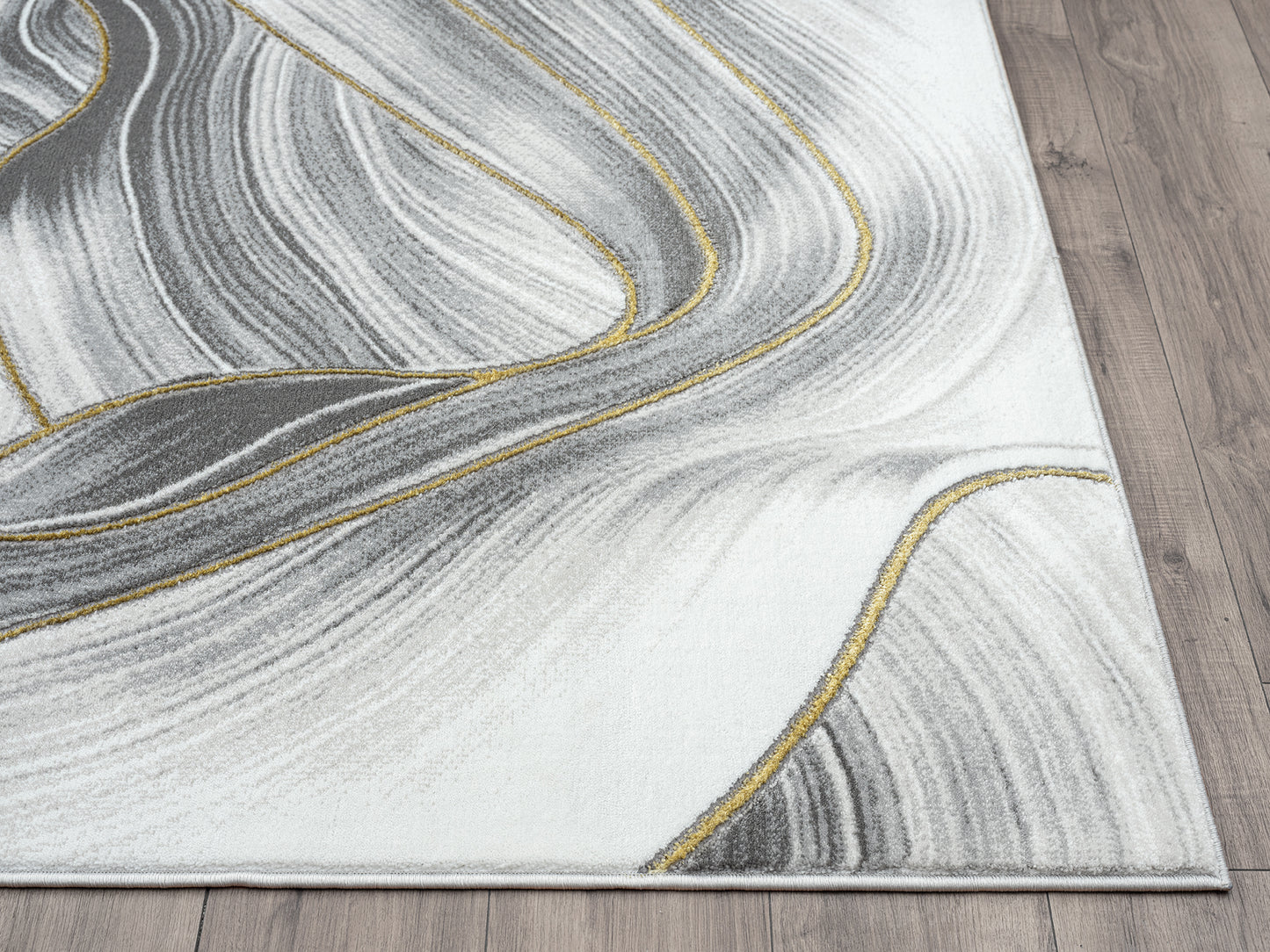 Grey Gold Ribbon