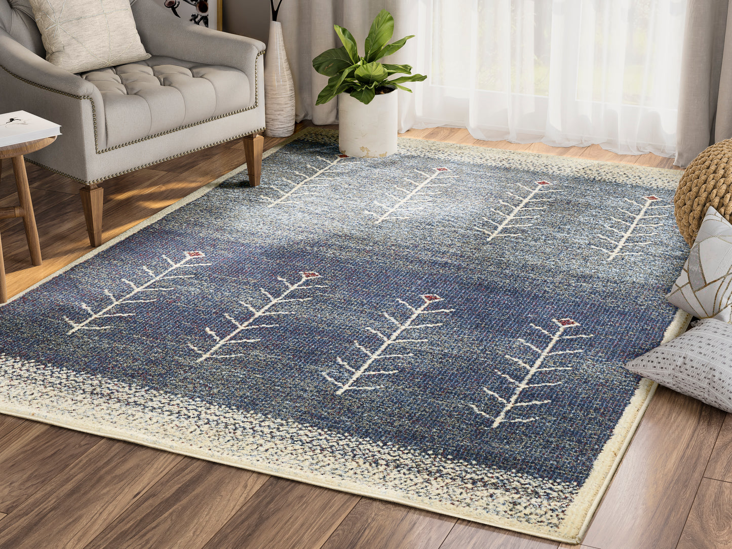 Blue Southwest Arrow Pattern