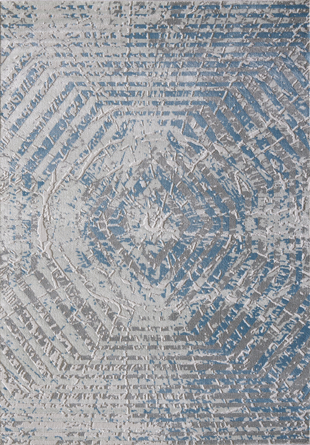 Grey Blue Geometric Contemporary 