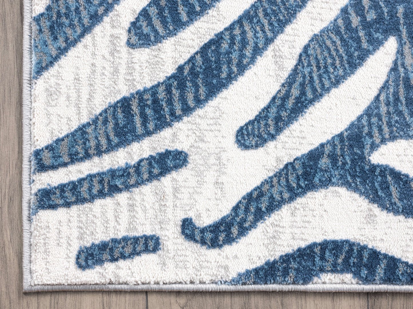 Blue Zebra Print