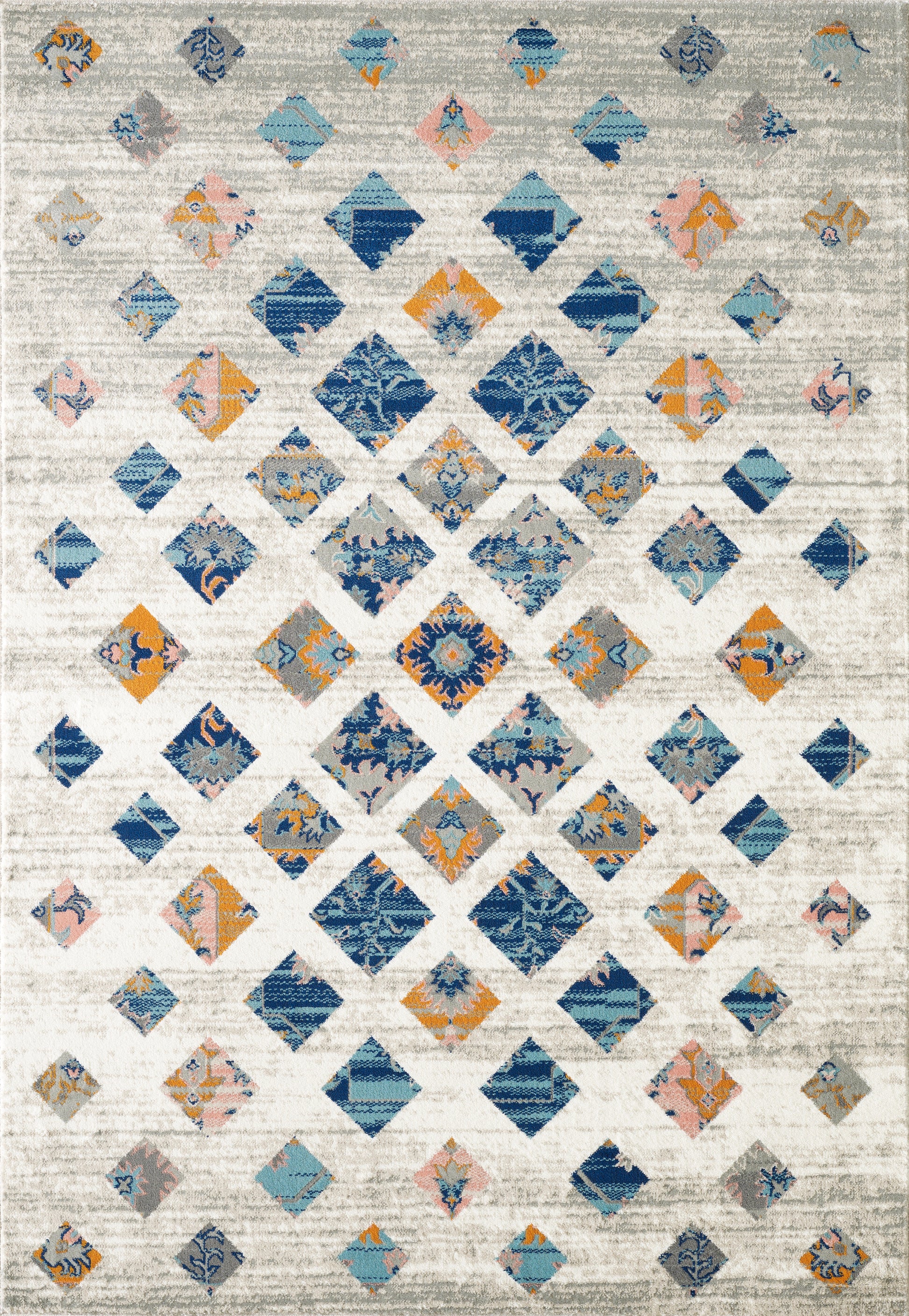 Southwest Orange and Blue Block