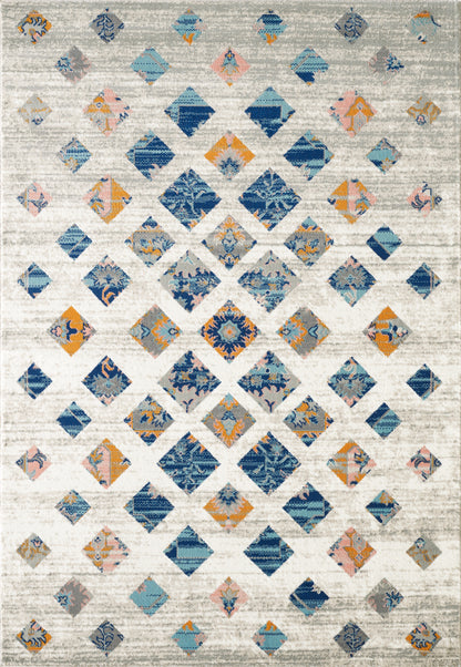 Southwest Orange and Blue Block