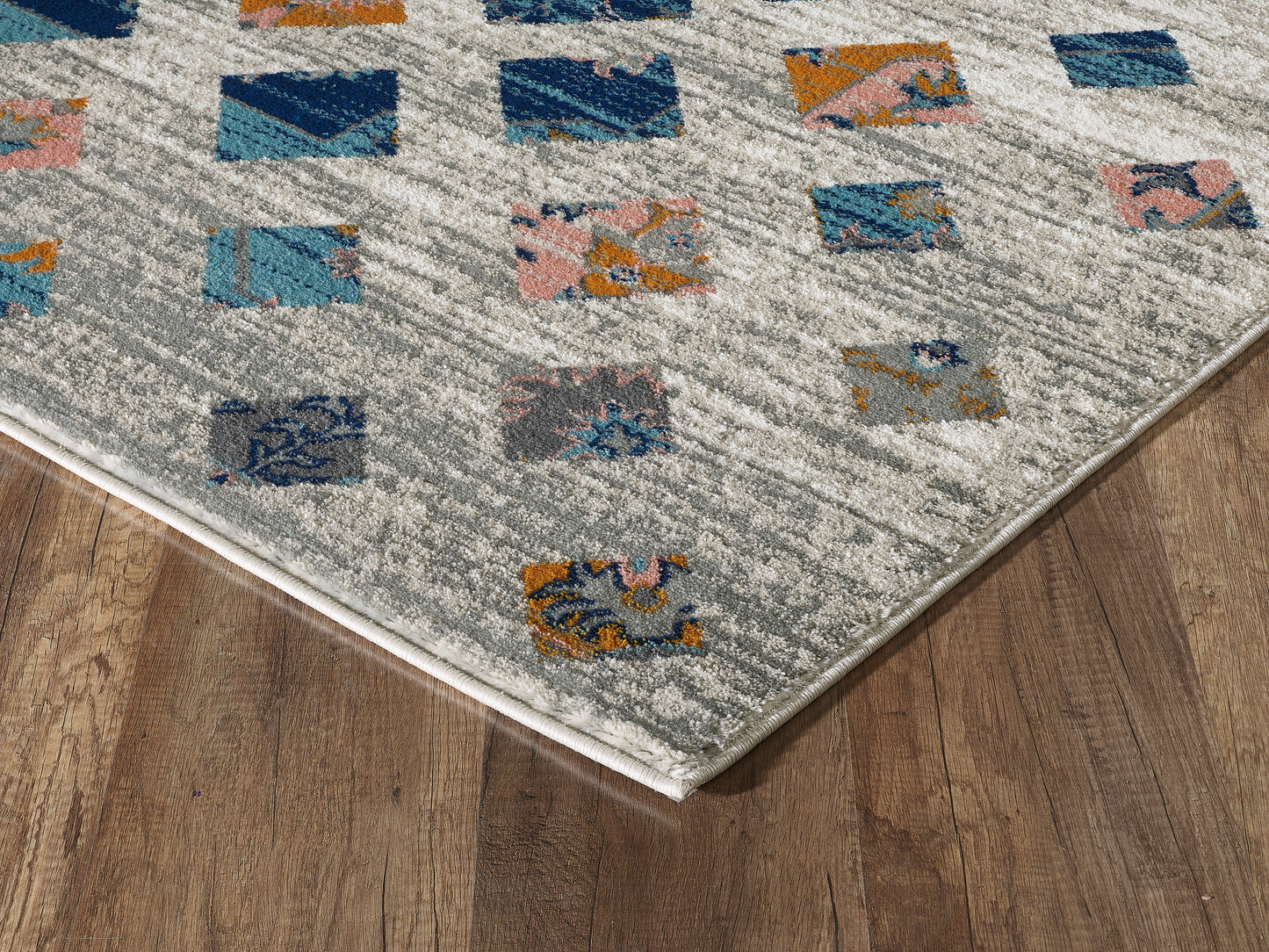 Southwest Orange and Blue Block