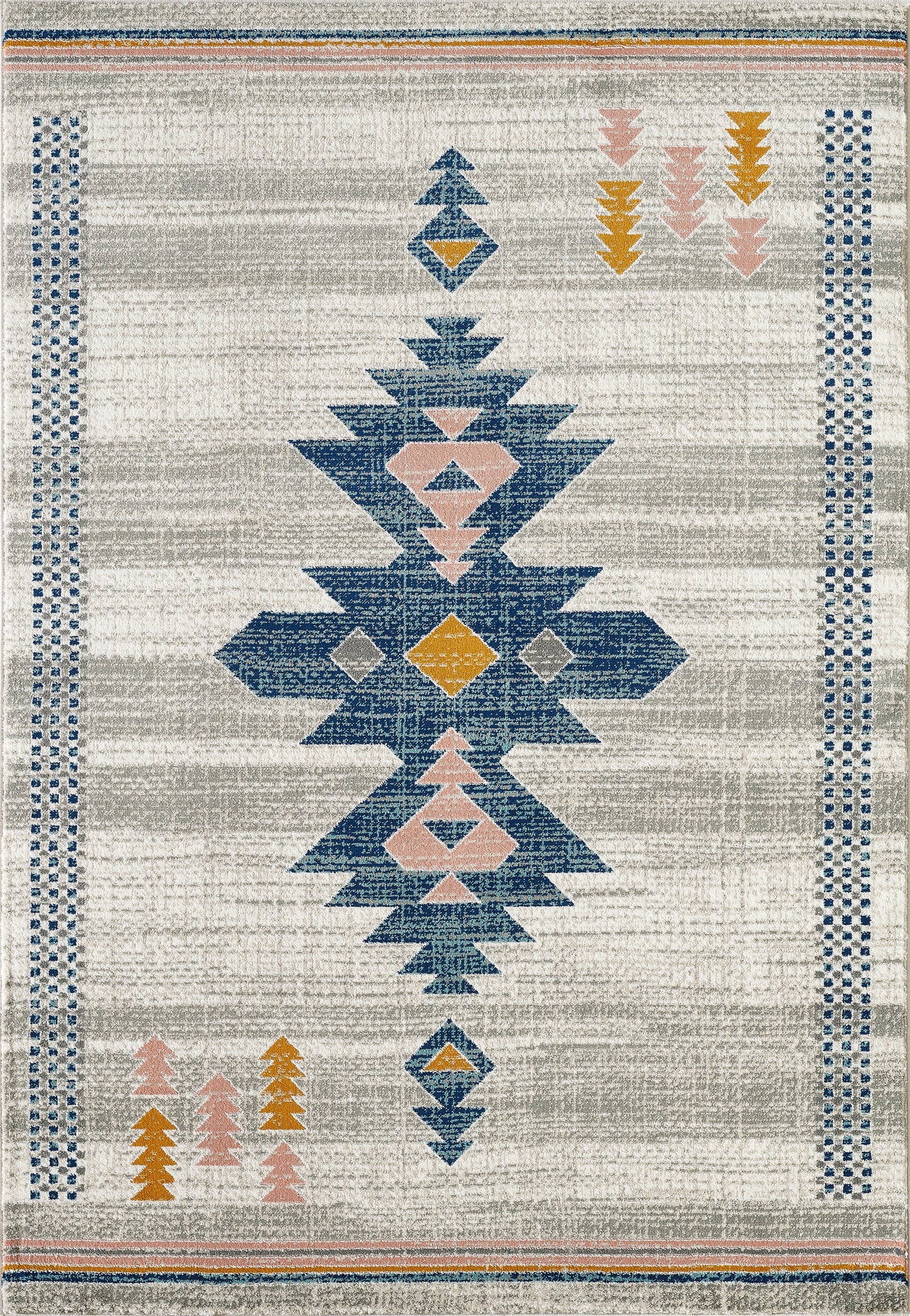 Southwestern Tribal Print Blue and Orange