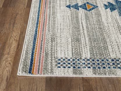 Southwestern Tribal Print Blue and Orange