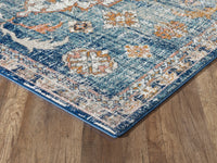 Traditional Medallion Blue and Orange