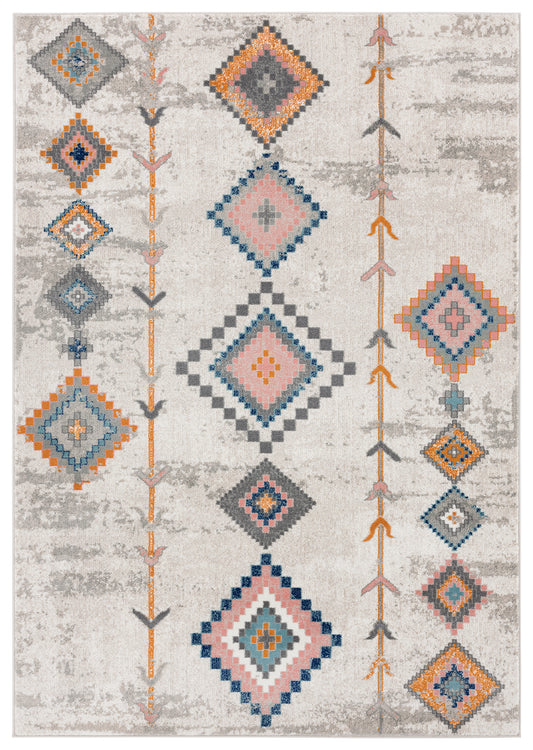 Beige Moroccan Multi Color Diamond