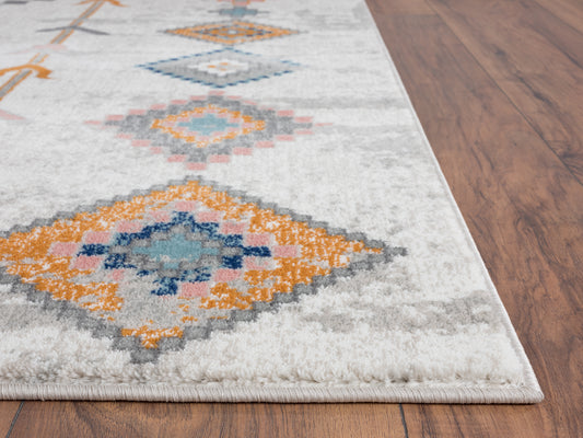 Beige Moroccan Multi Color Diamond