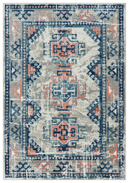 Blue Orange Tribal 3 Medallion
