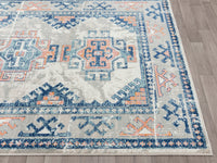 Blue Orange Tribal 3 Medallion