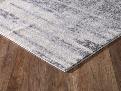 Grey Beige Abstract Drip Paint