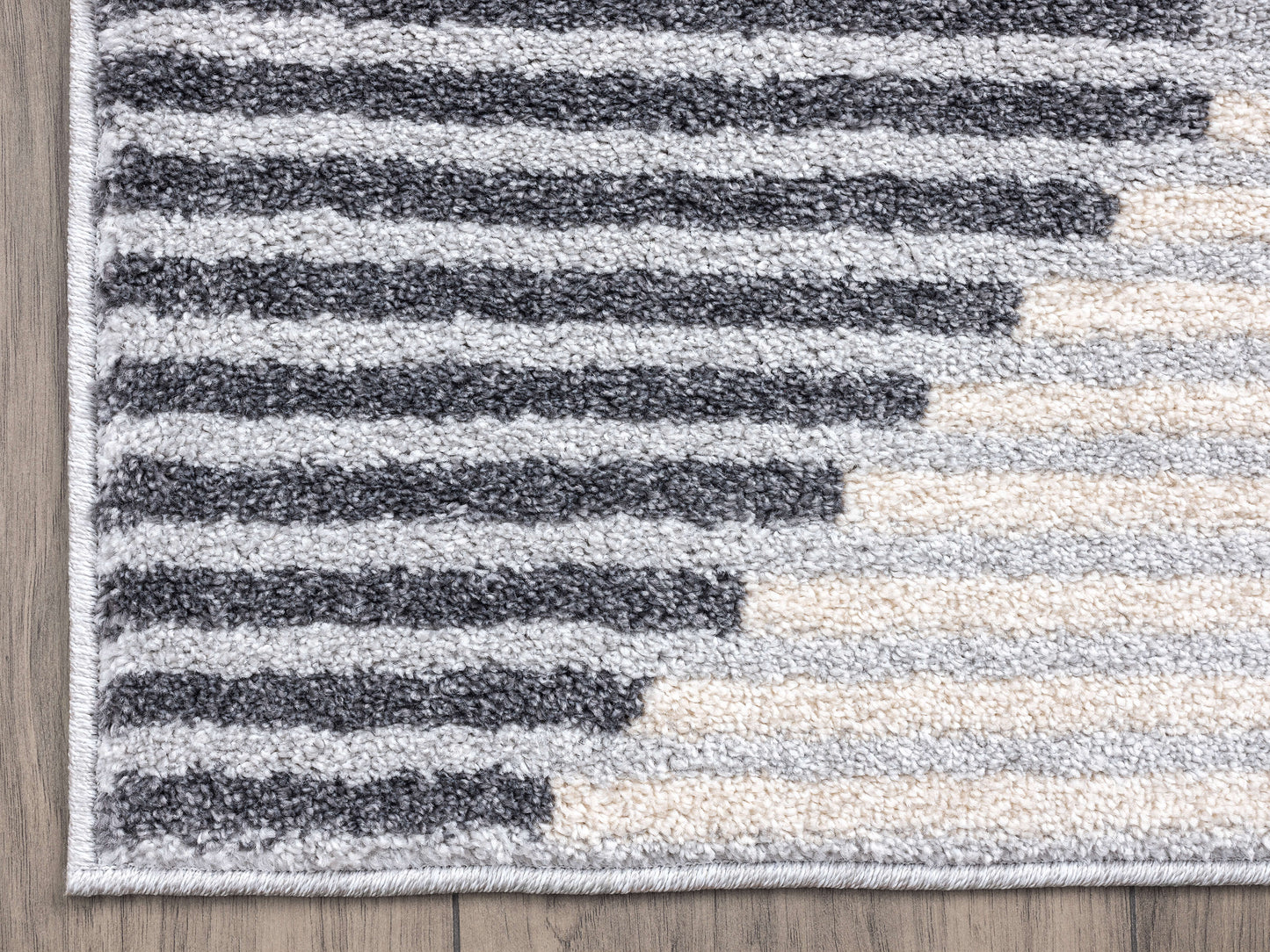 Beige Grey Multi Shape Abstract