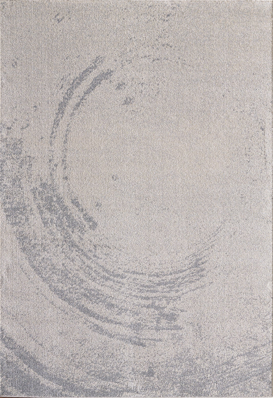 Beige Grey  Spiral Circle Abstract