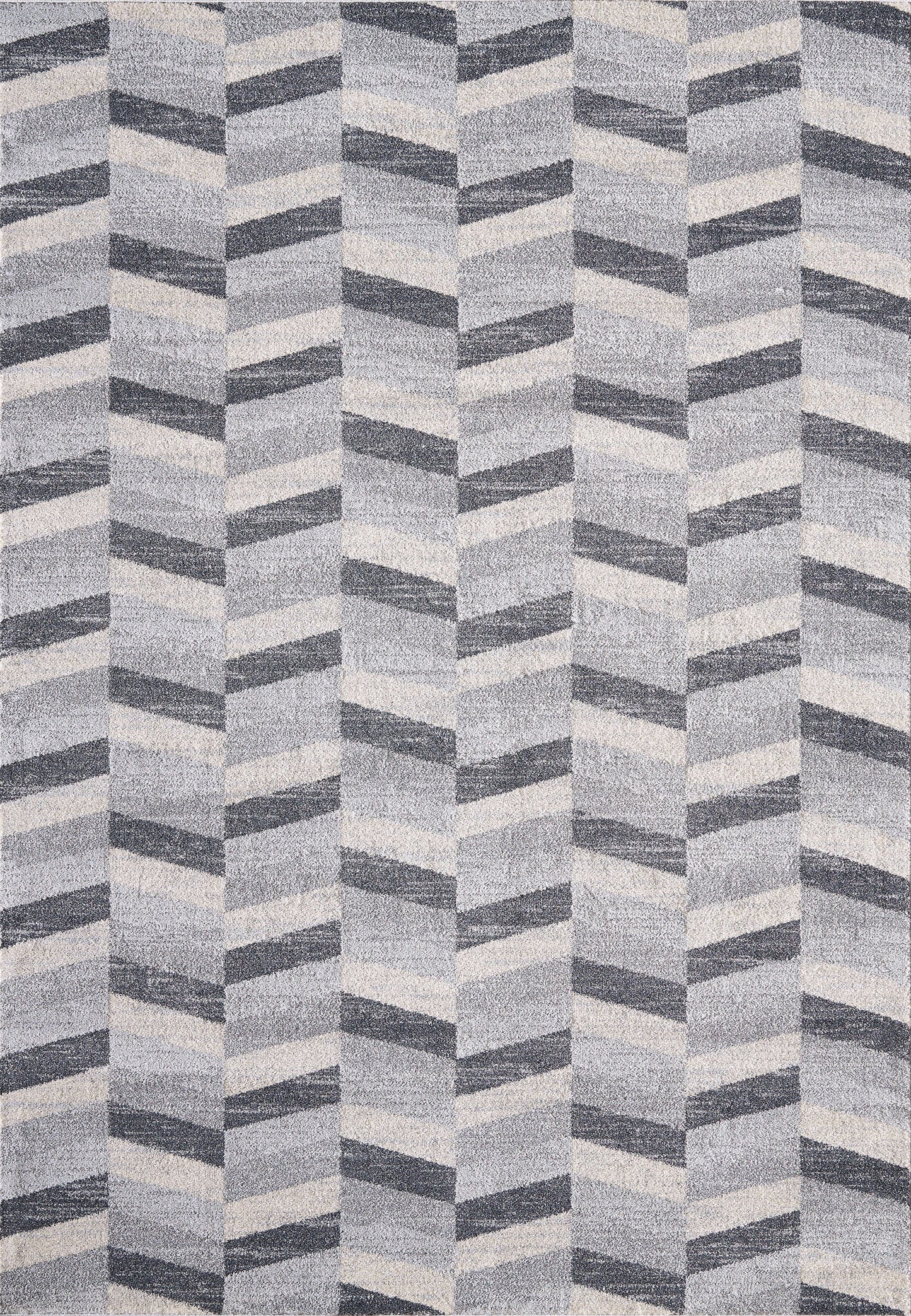 Beige Grey Chevron Geometric Modern