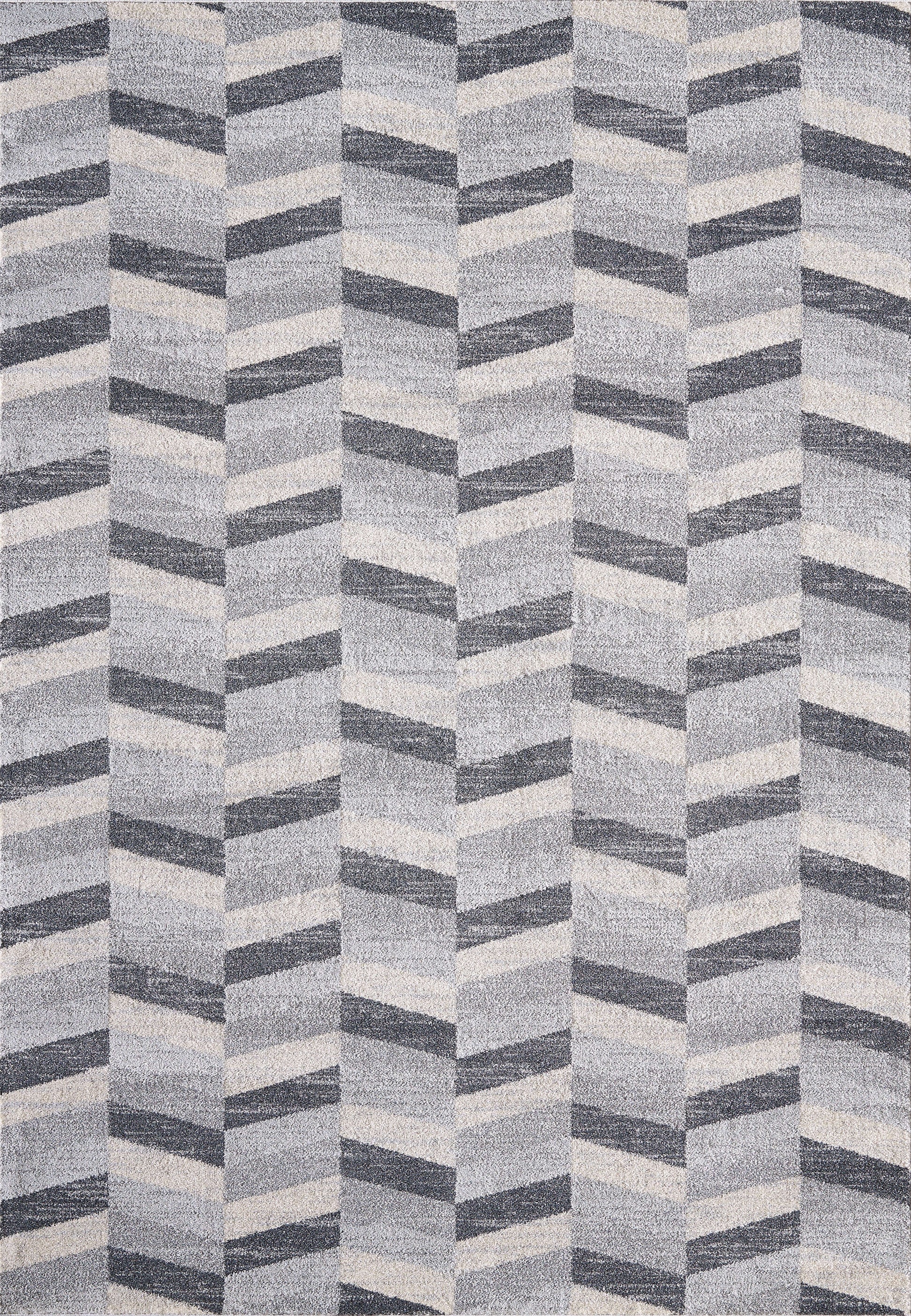 Beige Grey Chevron Geometric Modern