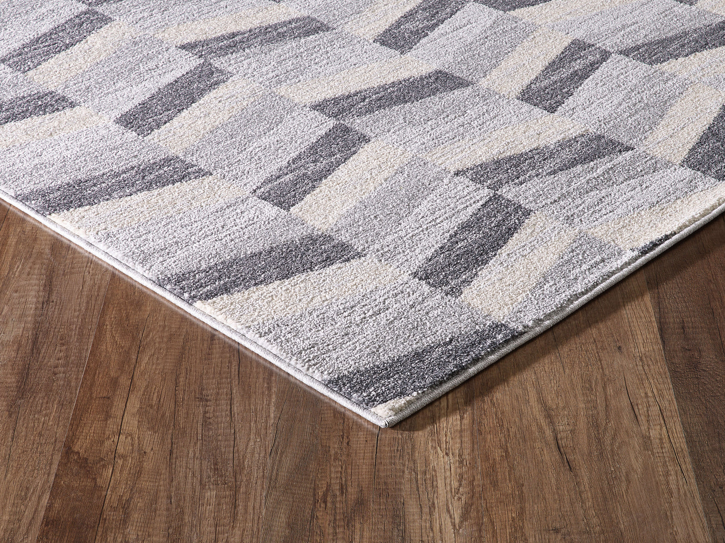 Beige Grey Chevron Geometric Modern