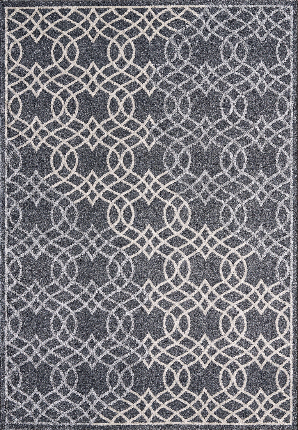 Grey Overlap Trellis Modern