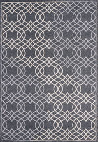 Grey Overlap Trellis Modern