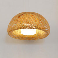 Hand-Woven Bamboo Lantern Pendant Lamp