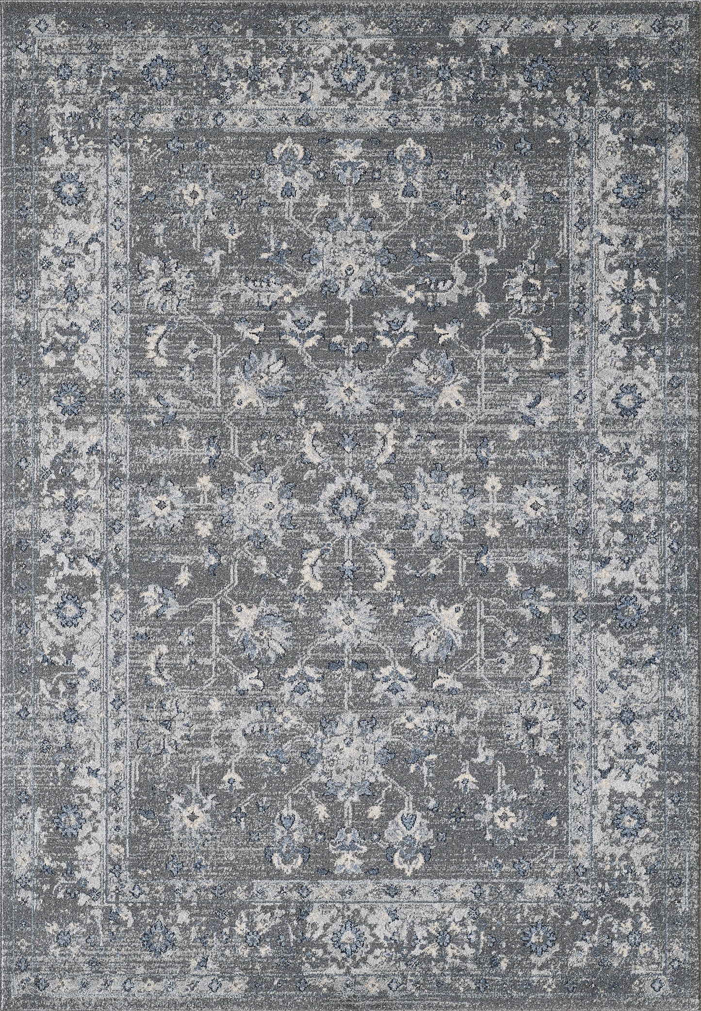 Grey Distressed Floral