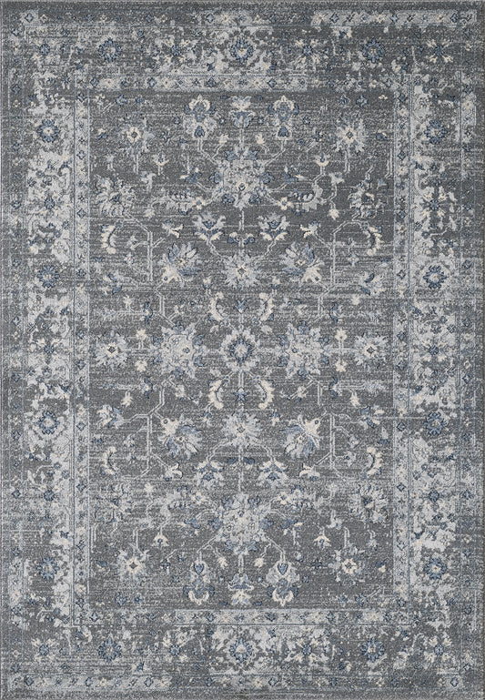 Grey Distressed Floral