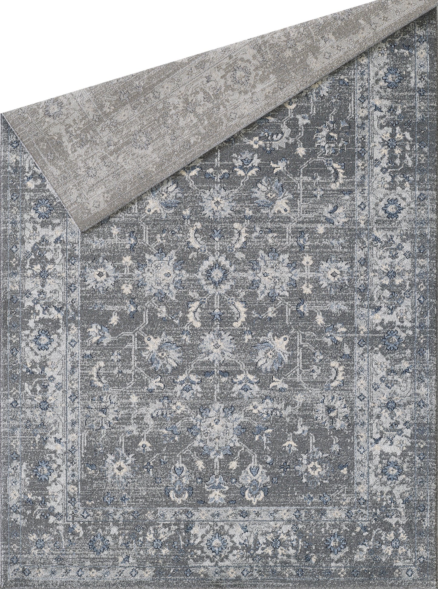 Grey Distressed Floral