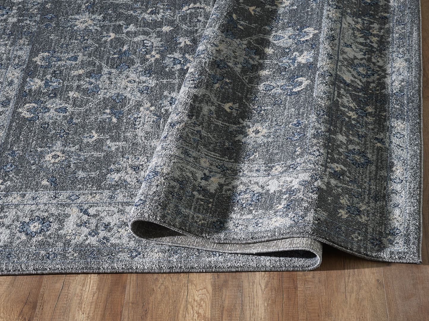 Grey Distressed Floral