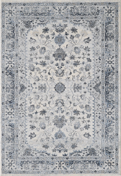 Blue Border Ivory Medallion