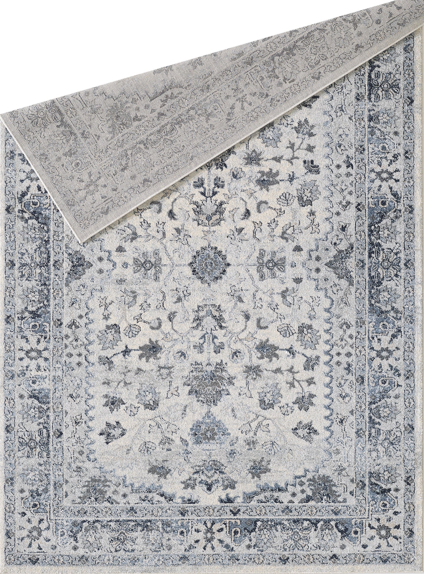 Blue Border Ivory Medallion