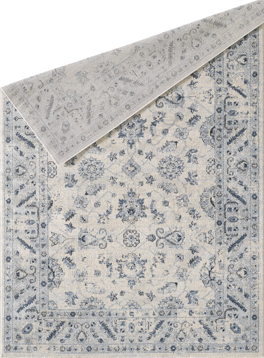 Floral Border Ivory