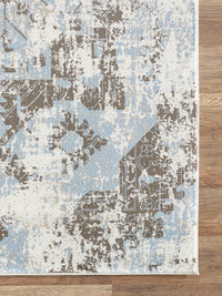 Bohemian Distressed Silver and Light Blue