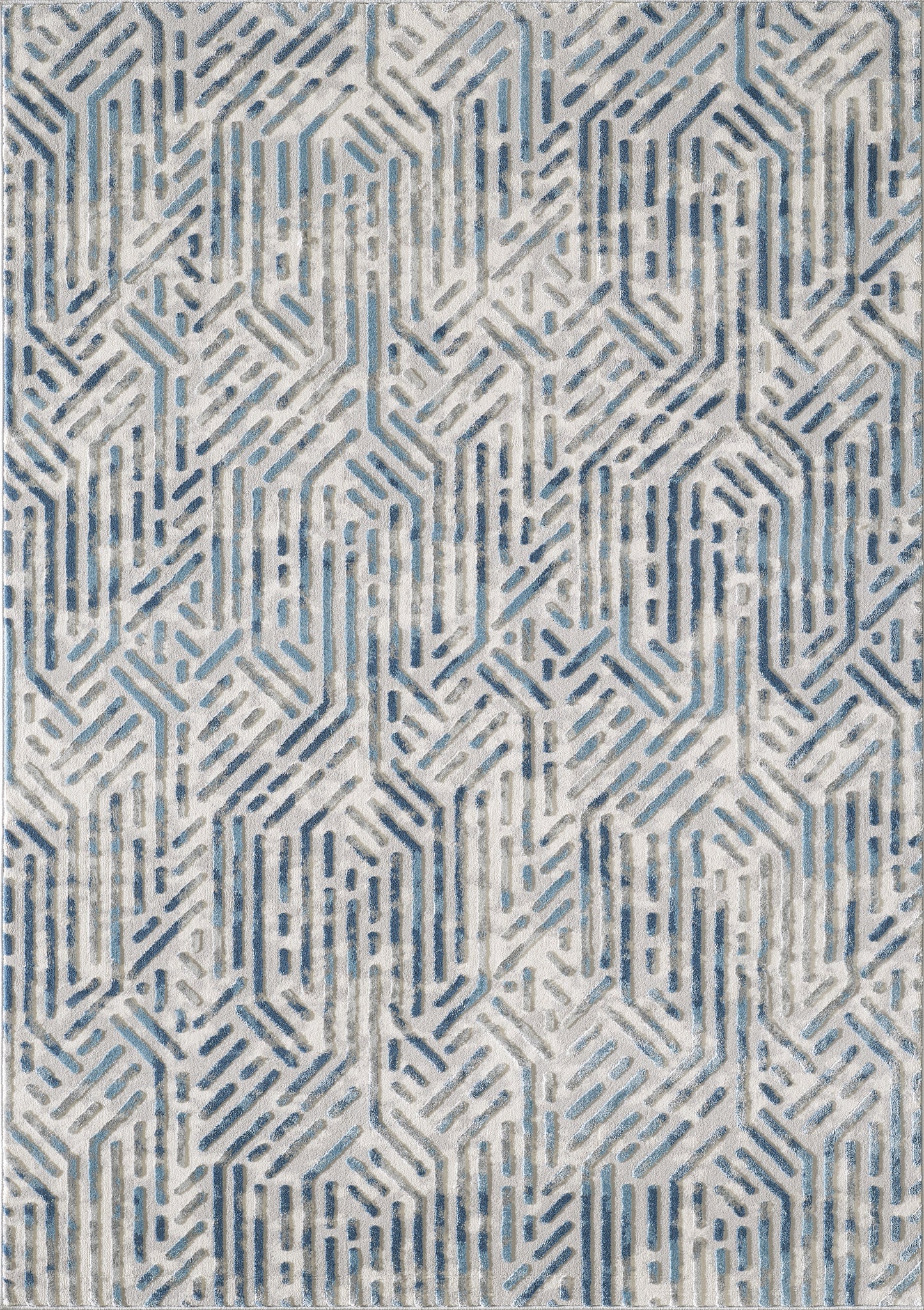 Hexagon Blue Grey