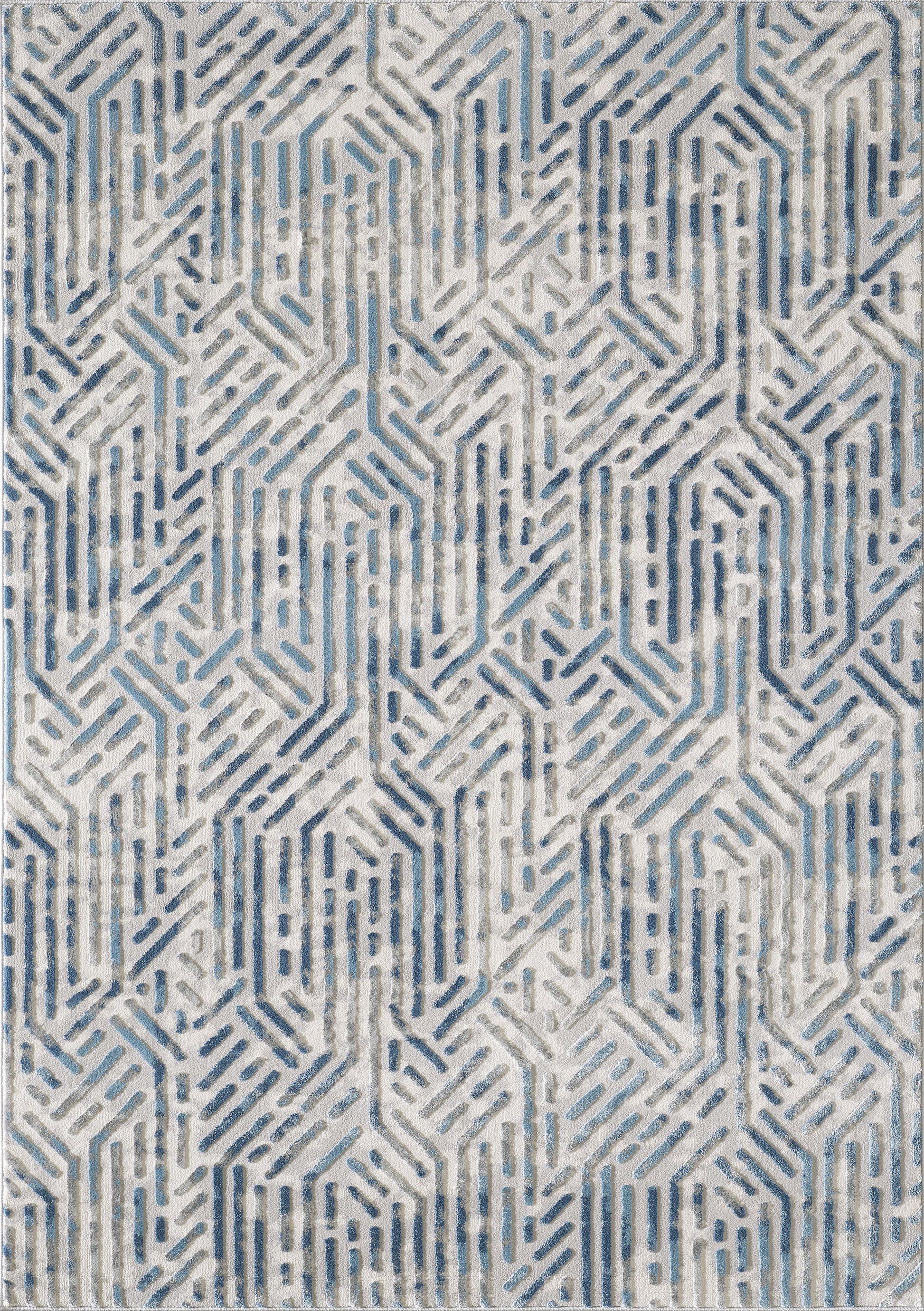 Hexagon Blue Grey