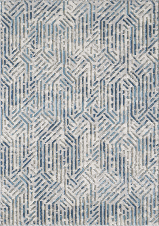 Hexagon Blue Grey