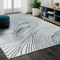 Modern Wave Blue and White