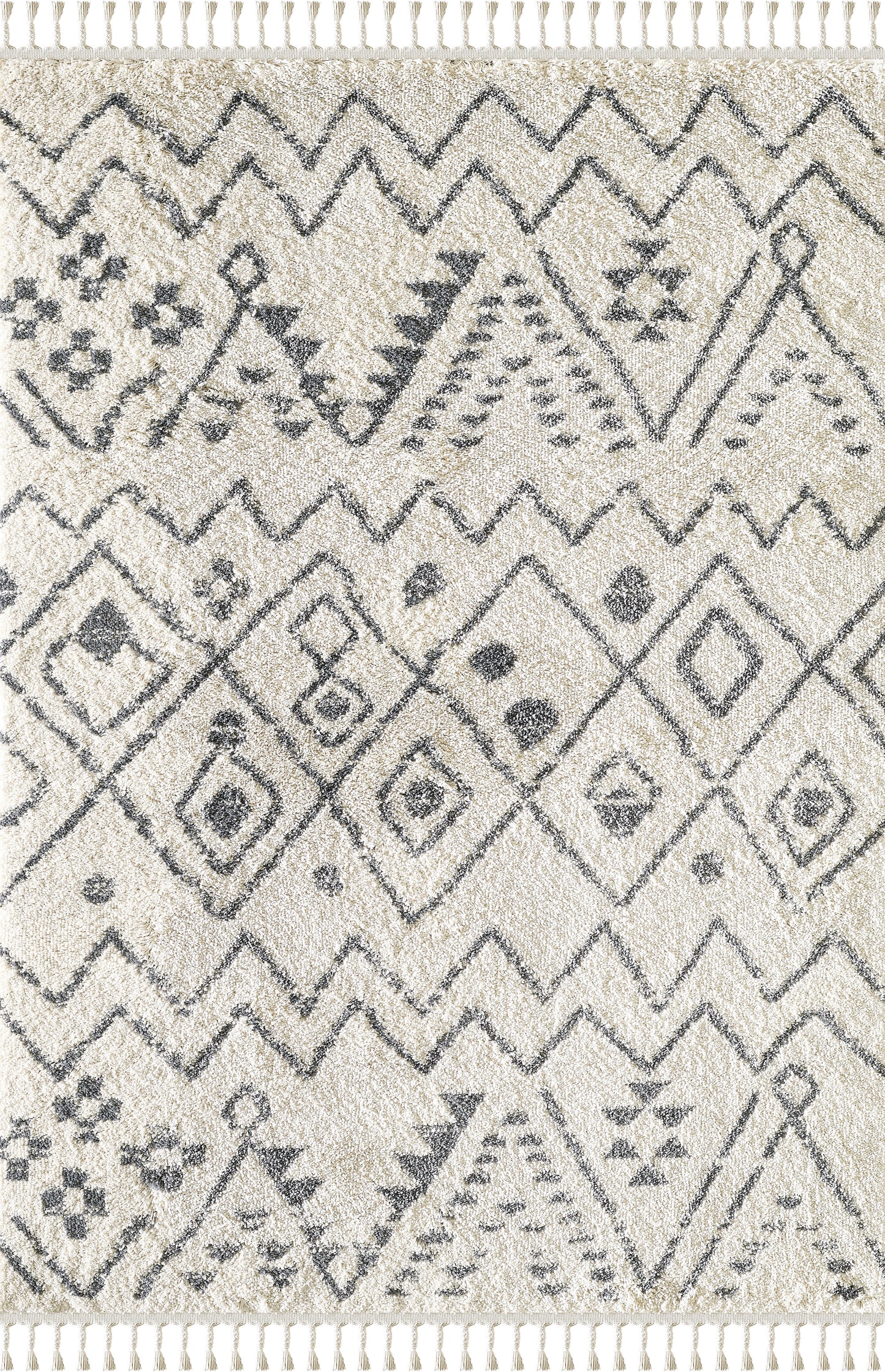 Moroccan Tribal Print Black Ivory