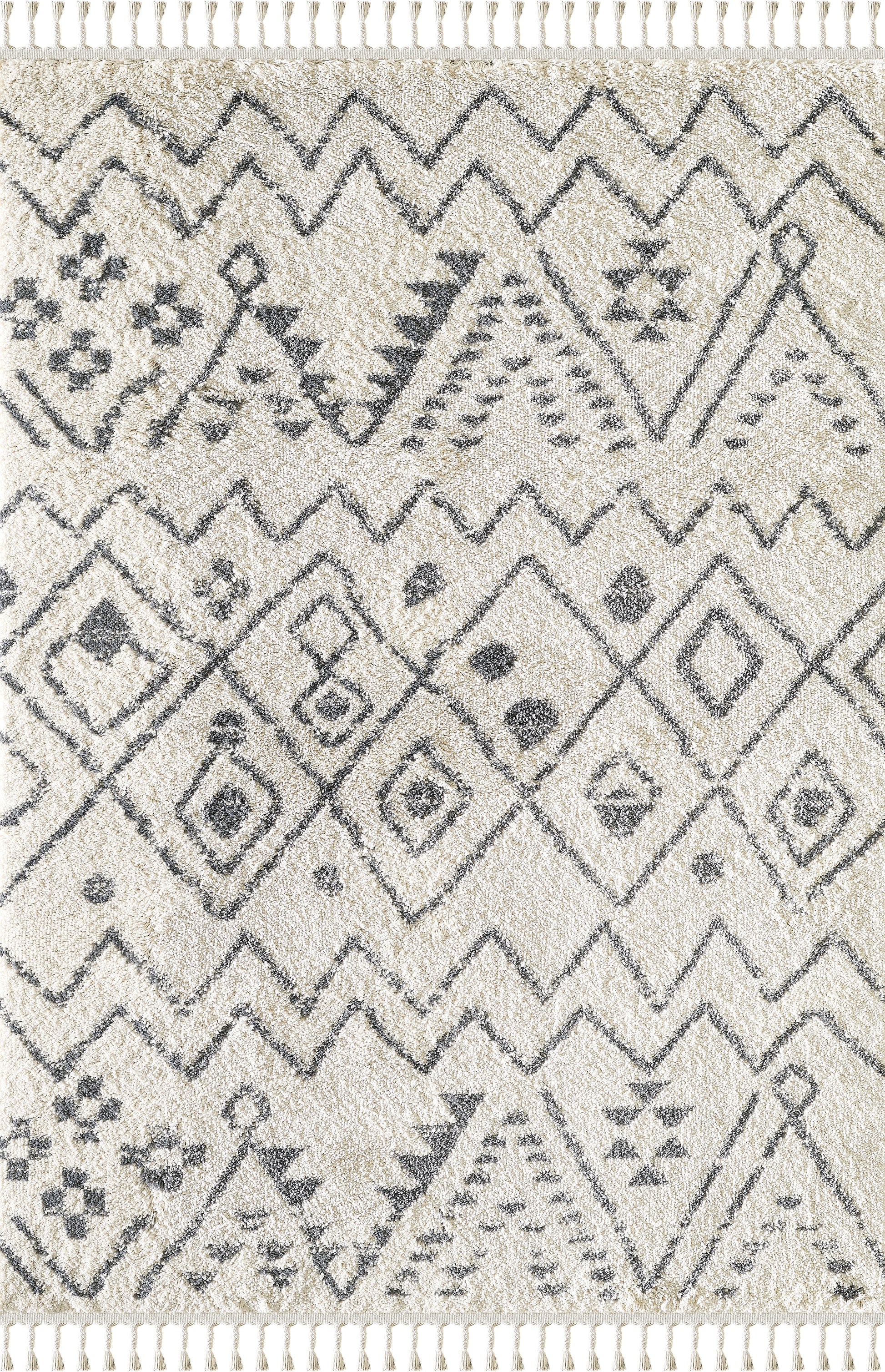 Moroccan Tribal Print Black Ivory
