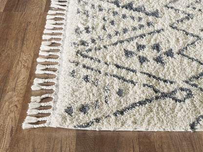 Moroccan Tribal Print Black Ivory