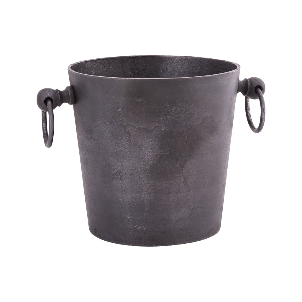 Bucket with Ring Handles in Bronze