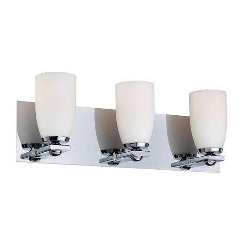 Shpere 3L bath and vanity w/ white opal glas / chrome