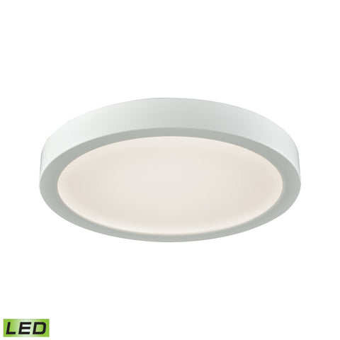 Titan 8" LED Flush In White With A White Acrylic Diffuser