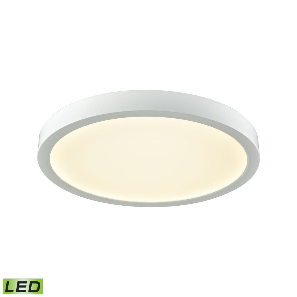 Titan 10" LED Flush In White With A White Acrylic Diffuser