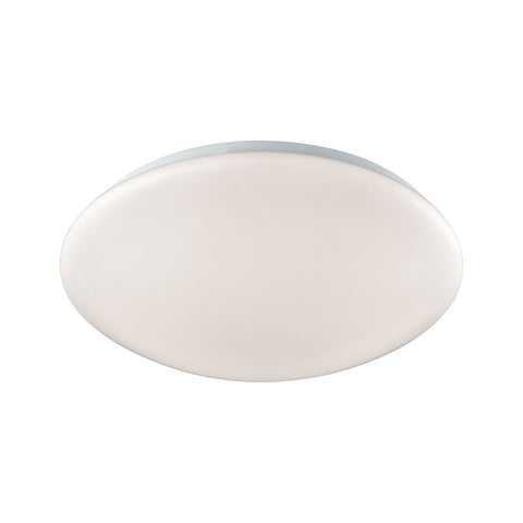 Kalona 13" LED Flush In White With A White Acrylic Diffuser