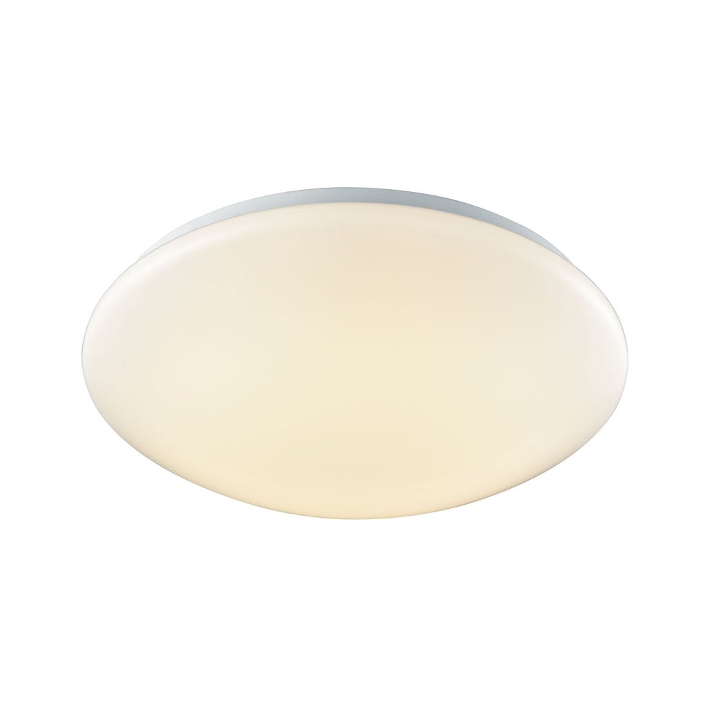 Kalona 15" LED Flush In White With A White Acrylic Diffuser